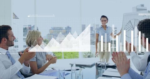 Diverse Team Engaged in Financial Presentation - Download Free Stock Images Pikwizard.com
