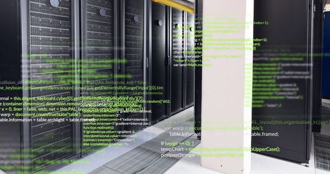 Digital Data Processing in Server Room for Global Connections - Download Free Stock Images Pikwizard.com