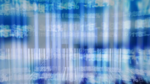 Digital Data Streams Flowing in Abstract Network Visualization