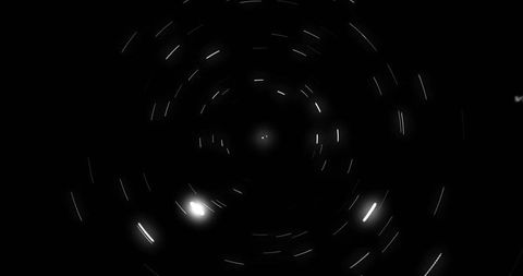 Spiral of Luminous Light Streaks in Deep Space