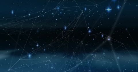 Glowing Light Spots with Futuristic Star Connections - Download Free Stock Images Pikwizard.com