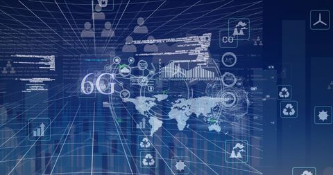 Digital Interface of Global Business Data Processing - Download Free Stock Images Pikwizard.com