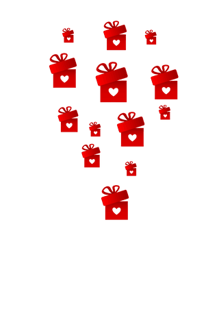 Transparent Red Gift Boxes with Heart Symbols for Valentine's Day - Download Free Stock Videos Pikwizard.com
