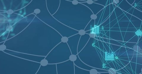 Digital Network of Financial Data Connections - Download Free Stock Images Pikwizard.com