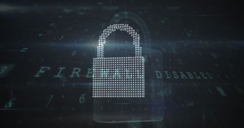Cyber Security Warning with Lock Overlay - Download Free Stock Images Pikwizard.com
