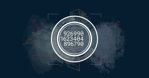 Digital Data Processing Visualization with Mathematical Touches - Download Free Stock Images Pikwizard.com