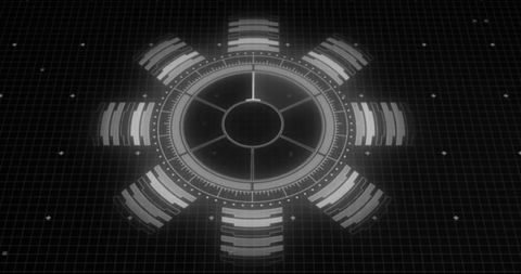 Futuristic Digital Interface Dark Grid Background - Download Free Stock Images Pikwizard.com