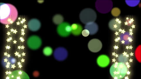 Celebratory Animation with Bokeh and Star Lights