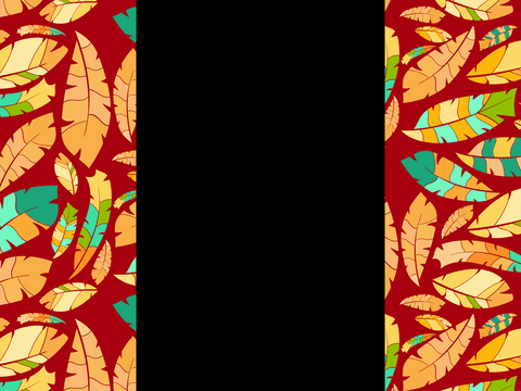 vibrant leaves border with central black rectangle on transparent background - Download Free Stock Videos Pikwizard.com