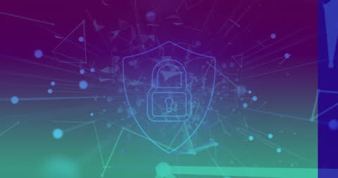 Digital Lock Symbolizing Online Security and Network Protection