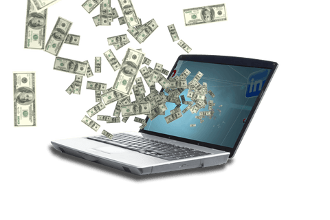 transparent dollars flowing out of laptop illustration - Download Free Stock Videos Pikwizard.com
