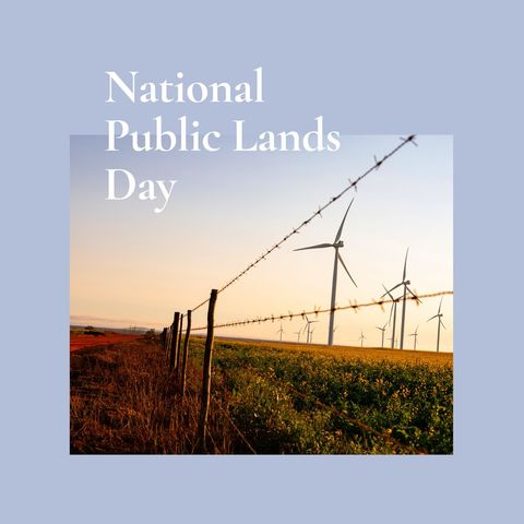 celebrating national public lands day with renewable energy - Download Free Stock Templates Pikwizard.com