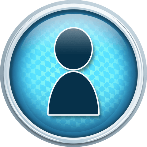 Blue Circular Icon with Person Silhouette in Transparent Layer Design - Download Free Stock Videos Pikwizard.com
