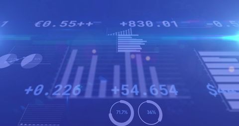 Digital Stock Exchange Financial Data Overlay - Download Free Stock Images Pikwizard.com