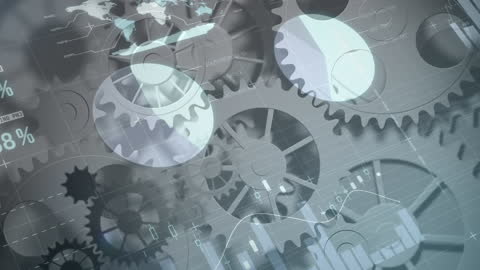 Abstract Financial Data Visualization with Gears