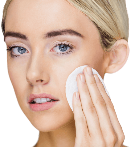 transparent young woman applying facial powder - Download Free Stock Videos Pikwizard.com