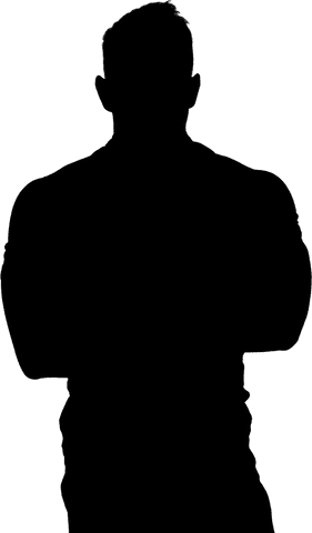 muscular man silhouette with folded arms on transparent - Download Free Stock Videos Pikwizard.com