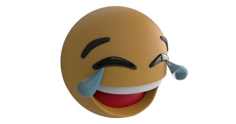 Laughing Crying Emoji Icon on White Background - Download Free Stock Images Pikwizard.com