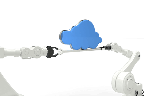 Transparent Cloud Computing Concept with Robotic Arms - Download Free Stock Videos Pikwizard.com