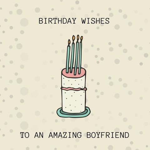 Charming Birthday Card with Illustrated Cake - Download Free Stock Templates Pikwizard.com