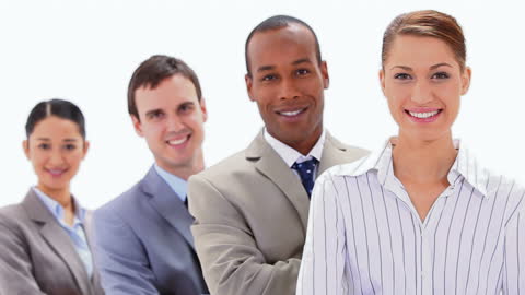 Diverse Business Team Posing in Stylish Attire