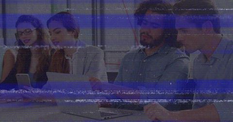 Glitch Effect on Diverse Colleagues in Office Collaboration