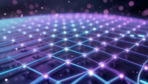 Futuristic Digital Network Grid with Connected Nodes - Download Free Stock Images Pikwizard.com