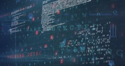 Digital Code Display with Malware Detection Theme - Download Free Stock Images Pikwizard.com