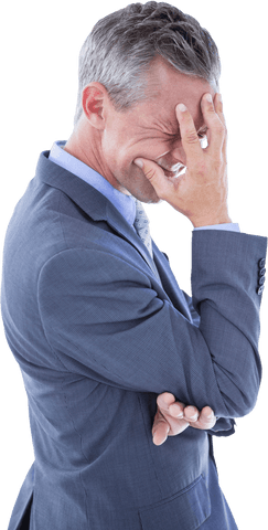 Caucasian Businessman Facepalming on Transparent Background - Download Free Stock Videos Pikwizard.com