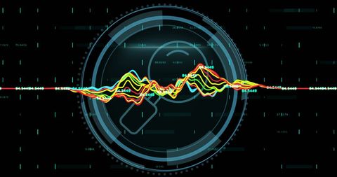 Magnifying Glass with Data Processing Digital Concept - Download Free Stock Images Pikwizard.com