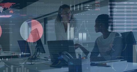 Financial Team Analyzing Global Economic Data in Modern Office - Download Free Stock Images Pikwizard.com