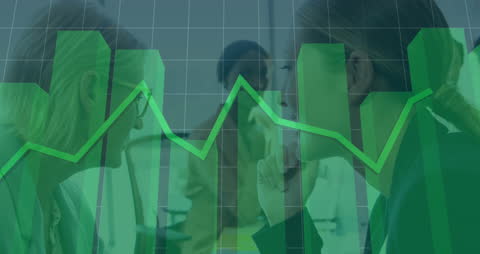 Business Data Analysis with Colleagues Discussing