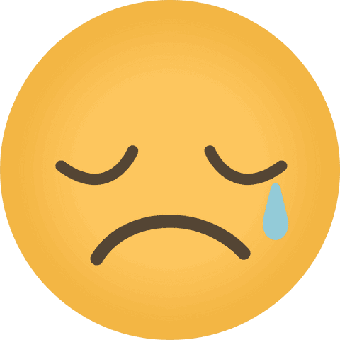 Sad Emoji with Tear on Transparent Background - Download Free Stock Videos Pikwizard.com