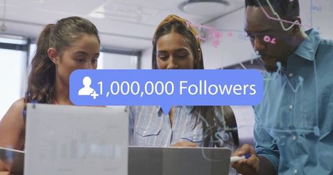 Digital strategy team reaching 1 million followers milestone