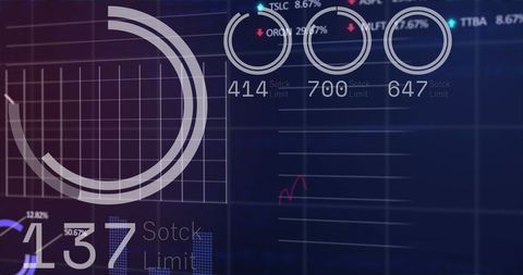 Global Economy Business Data Visualization Background
