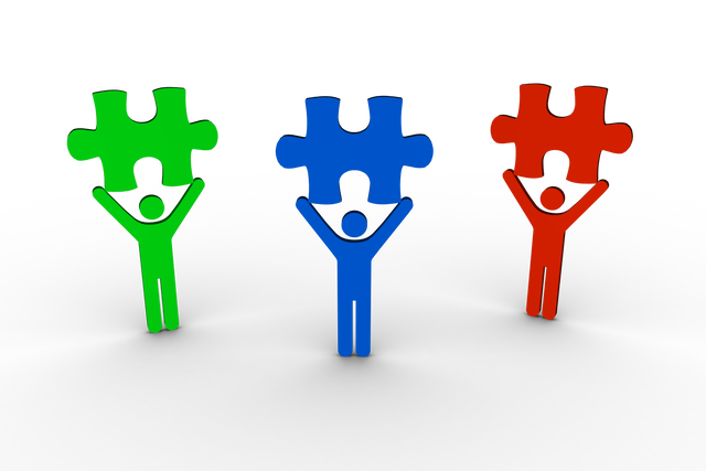 Colorful People Holding Puzzle Pieces on Transparent Background Isolated Vector - Download Free Stock Videos Pikwizard.com