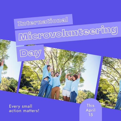 Celebrating international microvolunteering day outdoors