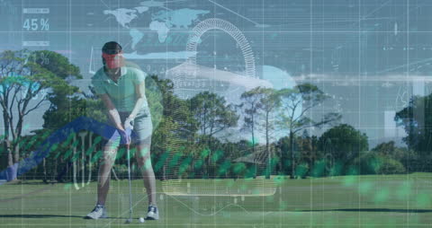 Data Security and Sports Technology Concept Visual