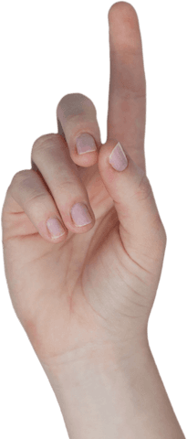 Close-Up of Transparent Hand Positively Pointing - Download Free Stock Videos Pikwizard.com