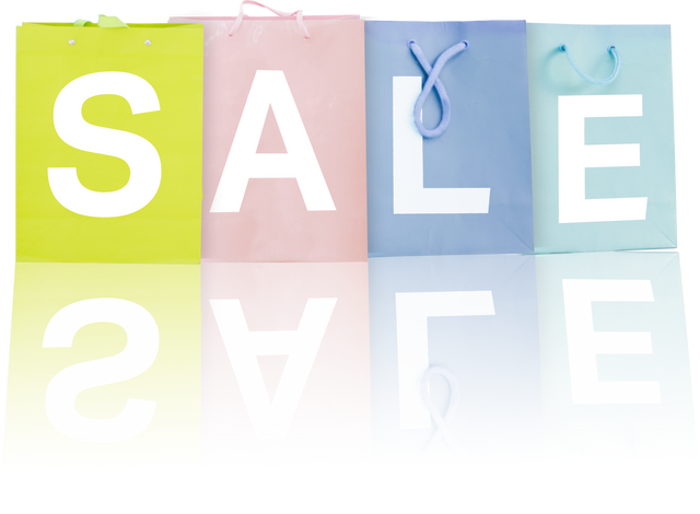 Colorful Sale Promotion Bags PNG with Transparent Background - Download Free Stock Videos Pikwizard.com