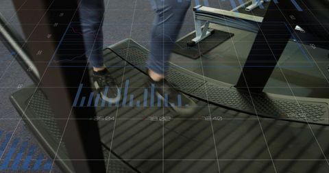 Business People Analyzing Financial Data with Technology Holograms