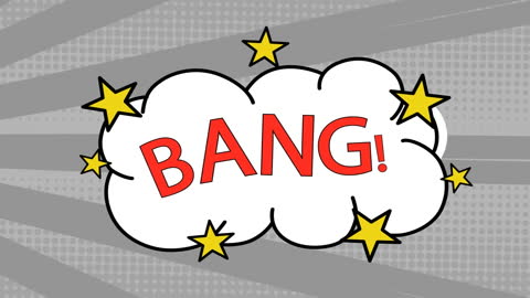 Dynamic Comic Style Bang Expression with Stars