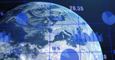 Earth with Data Visualizations: Global Analytics and Technology Insights