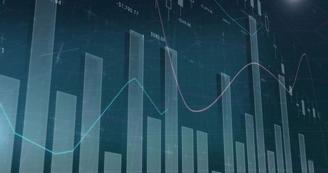 Analyzing Digital Financial Data with Dynamic Graph Visuals - Download Free Stock Images Pikwizard.com