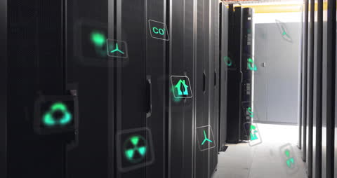 Digital Eco Icons Light Up Data Center with Sustainable Energy