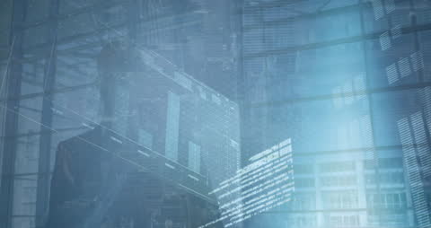 Data-Driven Executive Analyzing Financial Graphics