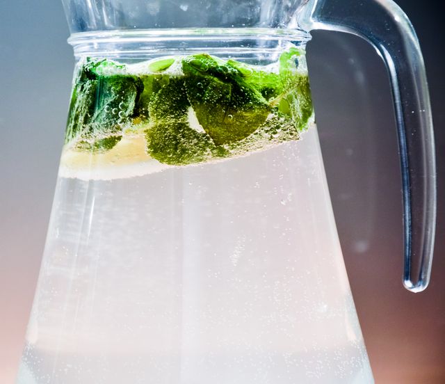Refreshing Lemonade in Glass Pitcher with Mint - Download Free Stock Photos Pikwizard.com