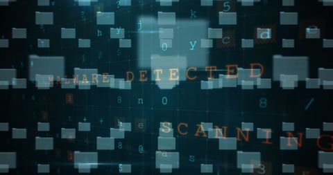 Cyber Security Concept with Malware Detection in Digital Network - Download Free Stock Images Pikwizard.com
