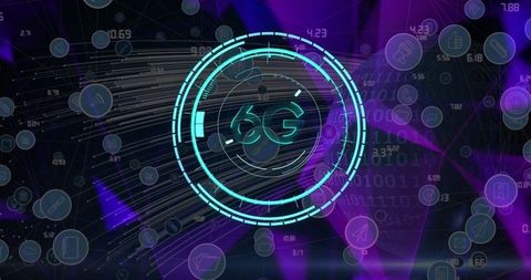 Futuristic 6G Networking Interface Concept - Download Free Stock Images Pikwizard.com