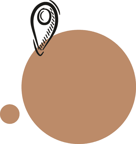 minimalistic rust circle with hatched map pin on transparent background - Download Free Stock Videos Pikwizard.com
